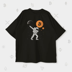 Оверсайз футболка Bitcoin Dab