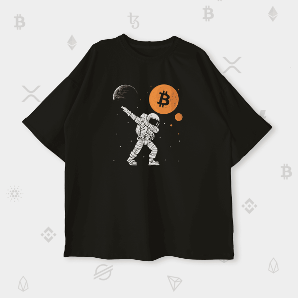 Оверсайз футболка Bitcoin Dab