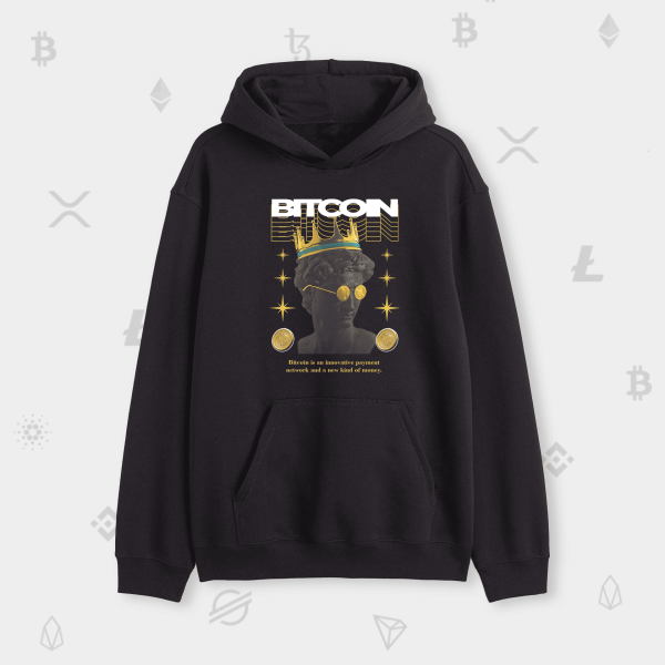 Класичний худі Bitcoin Crown