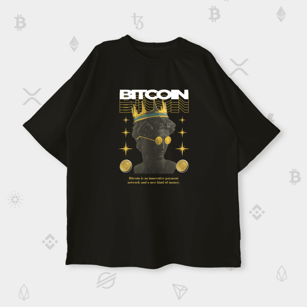 Оверсайз футболка BITCOIN Crown