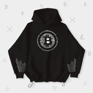 Оверсайз худі BITCOIN Мікросхема