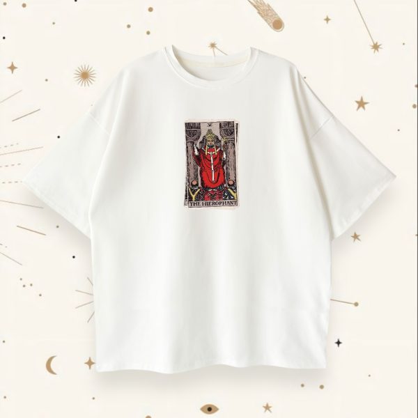 Оверсайз футболка The Hierophant White