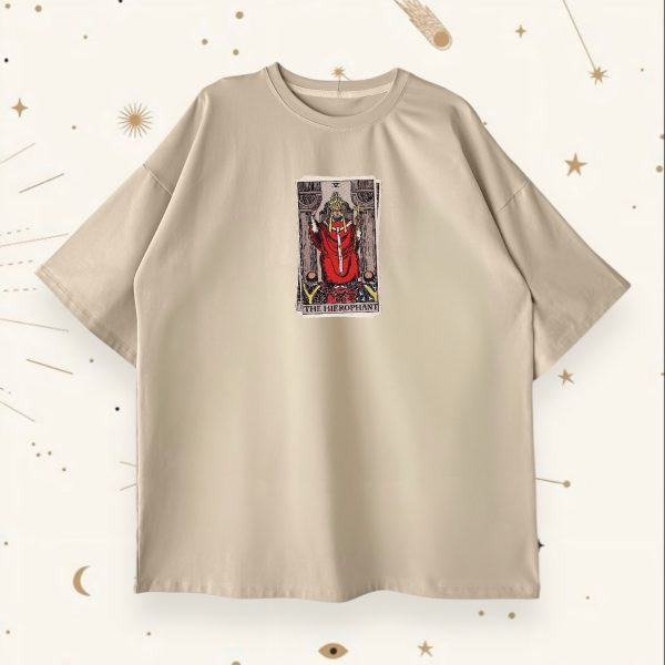 Оверсайз футболка The Hierophant Beige