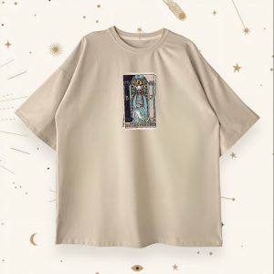 Оверсайз футболка The High Priestress Beige