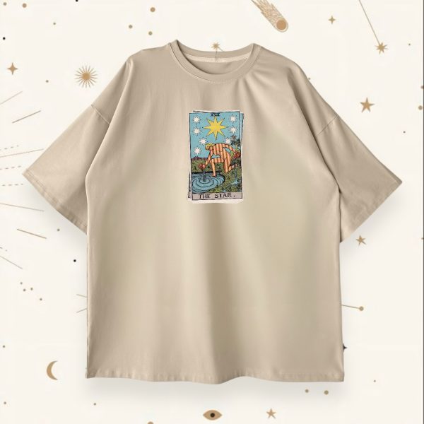 Оверсайз футболка The Star Beige