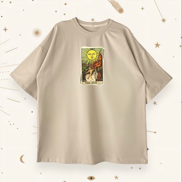 Оверсайз футболка The Sun Beige
