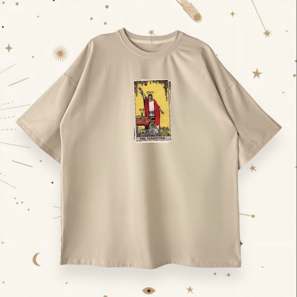 Оверсайз футболка The Magician Beige