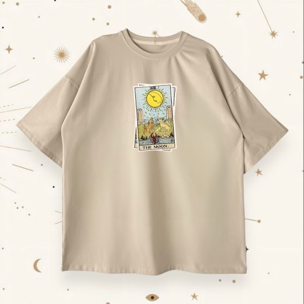 Оверсайз футболка The Moon Beige