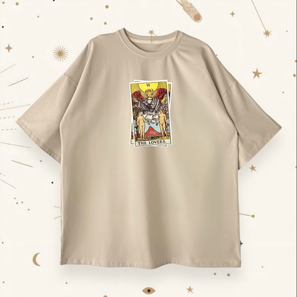 Оверсайз футболка The Lovers Beige