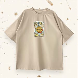 Оверсайз футболка Wheel of Fortune Beige