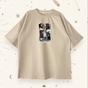 Оверсайз футболка The Tower Beige