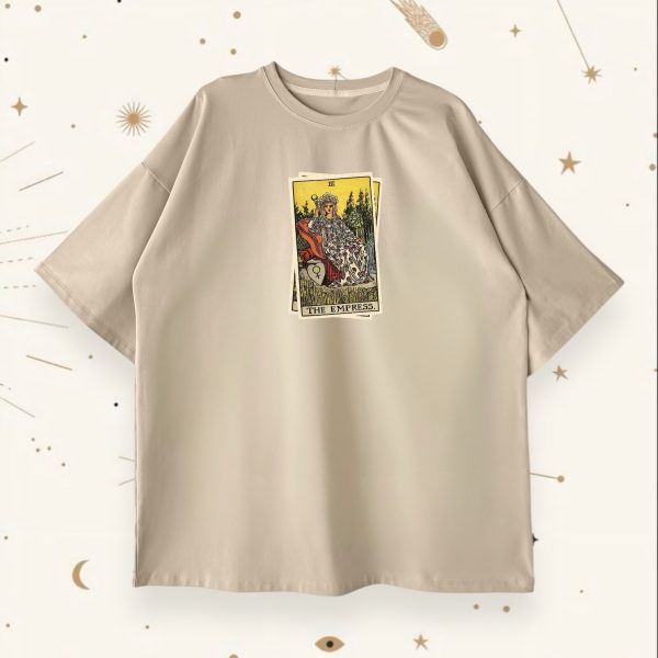 Оверсайз футболка The Empress Beige