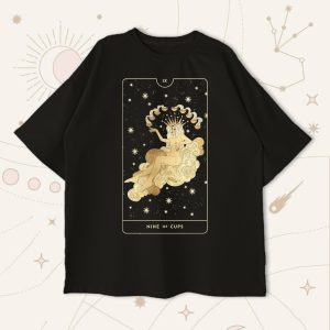Оверсайз футболка Nine of Cups V2 Black