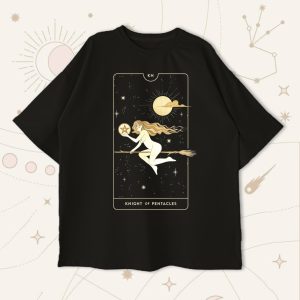 Оверсайз футболка Knight of Pentacles V2 Black