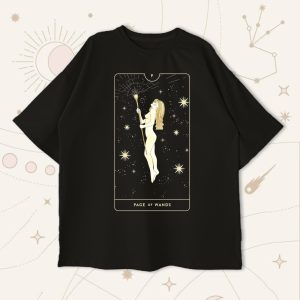 Оверсайз футболка Page of Wands V2 Black