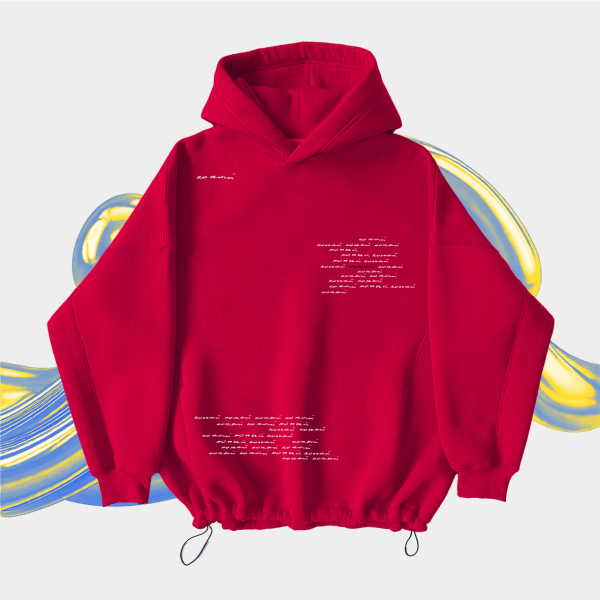 Оверсайз худі  Кохай  Red