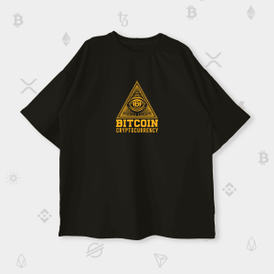 Оверсайз футболка BITCOIN CRYPTOCURRENCY