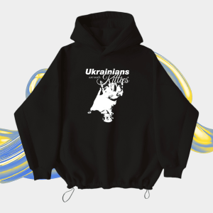 Оверсайз худі  Kitties  Black