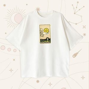 Оверсайз футболка Ace of Pentacles White