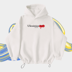 Оверсайз худі  Ukrainian Life  White