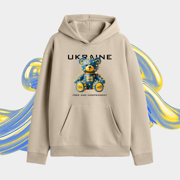Класичний Худі Ukrainian Bear Biege
