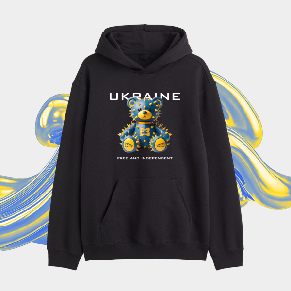 Класичний Худі Ukrainian Bear Black