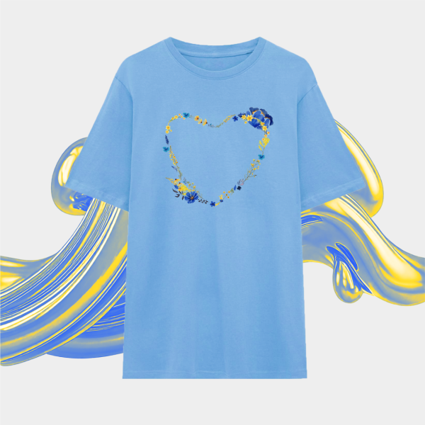 Футболка The Flower Heart  Light Blue