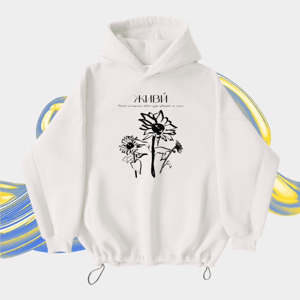 Оверсайз худі  Живи  White