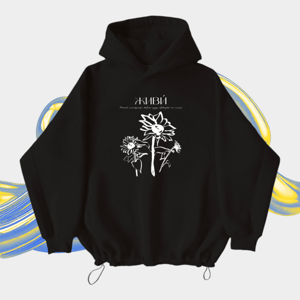 Оверсайз худі  Живи  Black